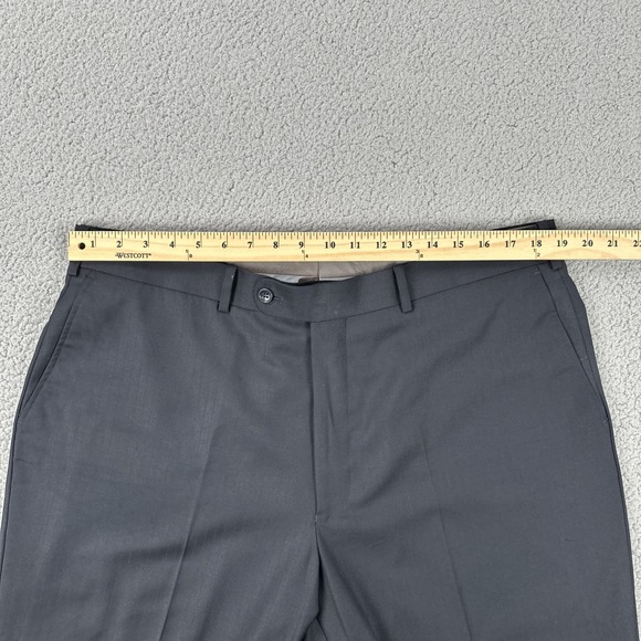 Caravelli Super 140s Kelly OP Dress Pants Men 40x28 Navy Blue Merino Wool Lined - Picture 4 of 16